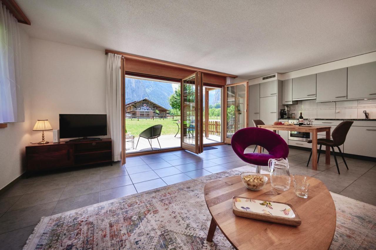 Apartment Truemmelbach, Comfortabl & Cozy, Private Terrace With Best Views Лаутербруннен Екстер'єр фото